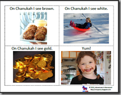 Free Chanukah Printable Easy Reader Mini-Book!